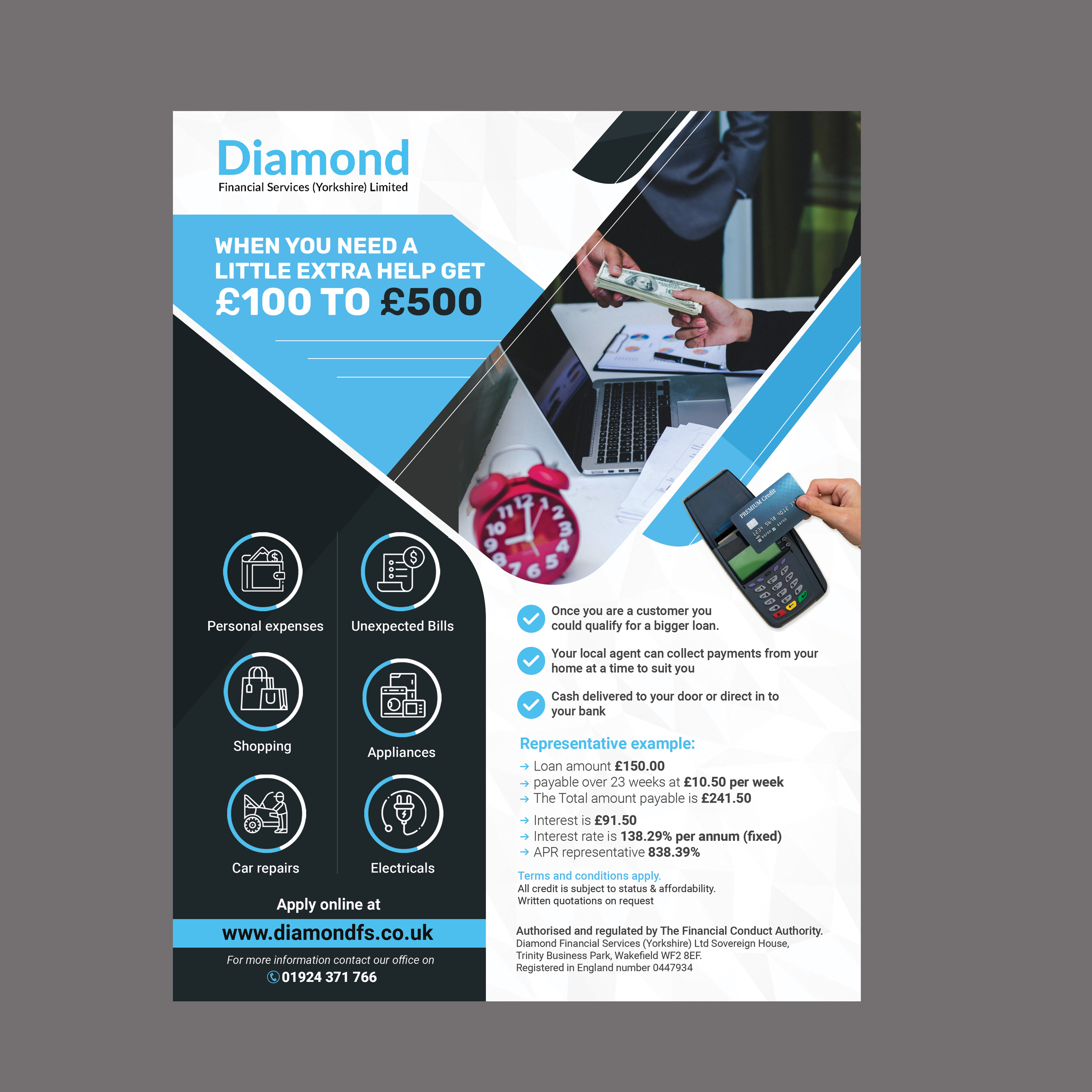 Design de Flyer par Stan$oul pour Diamond Financial Services (Yorkshire) Ltd | Design #34976274