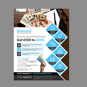 Flyer-Design von Stan$oul für Diamond Financial Services (Yorkshire) Ltd | Design: #34976557