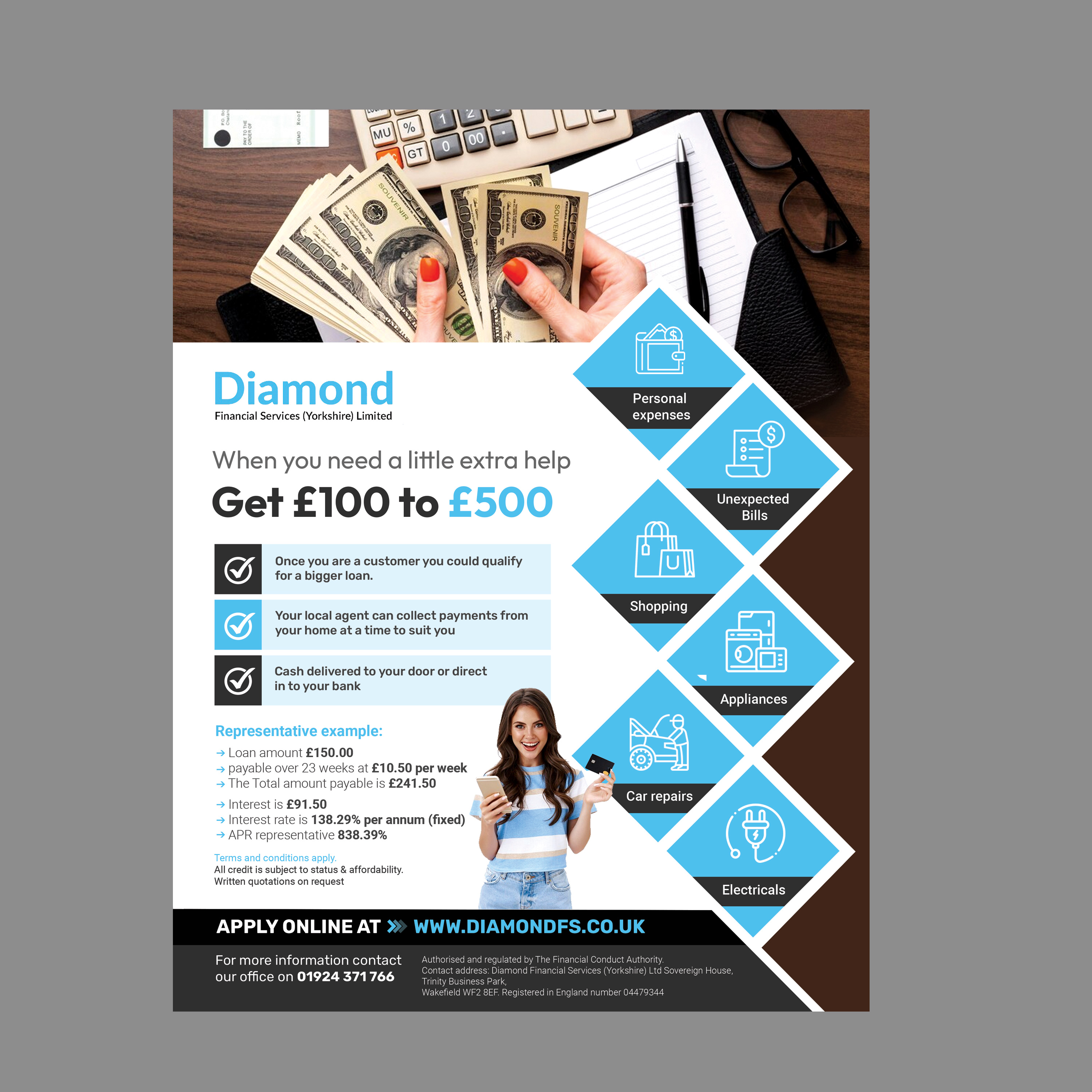 Design de Flyer par Stan$oul pour Diamond Financial Services (Yorkshire) Ltd | Design #34976645