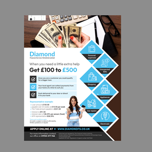 Flyer-Design von Stan$oul für Diamond Financial Services (Yorkshire) Ltd | Design: #34976645