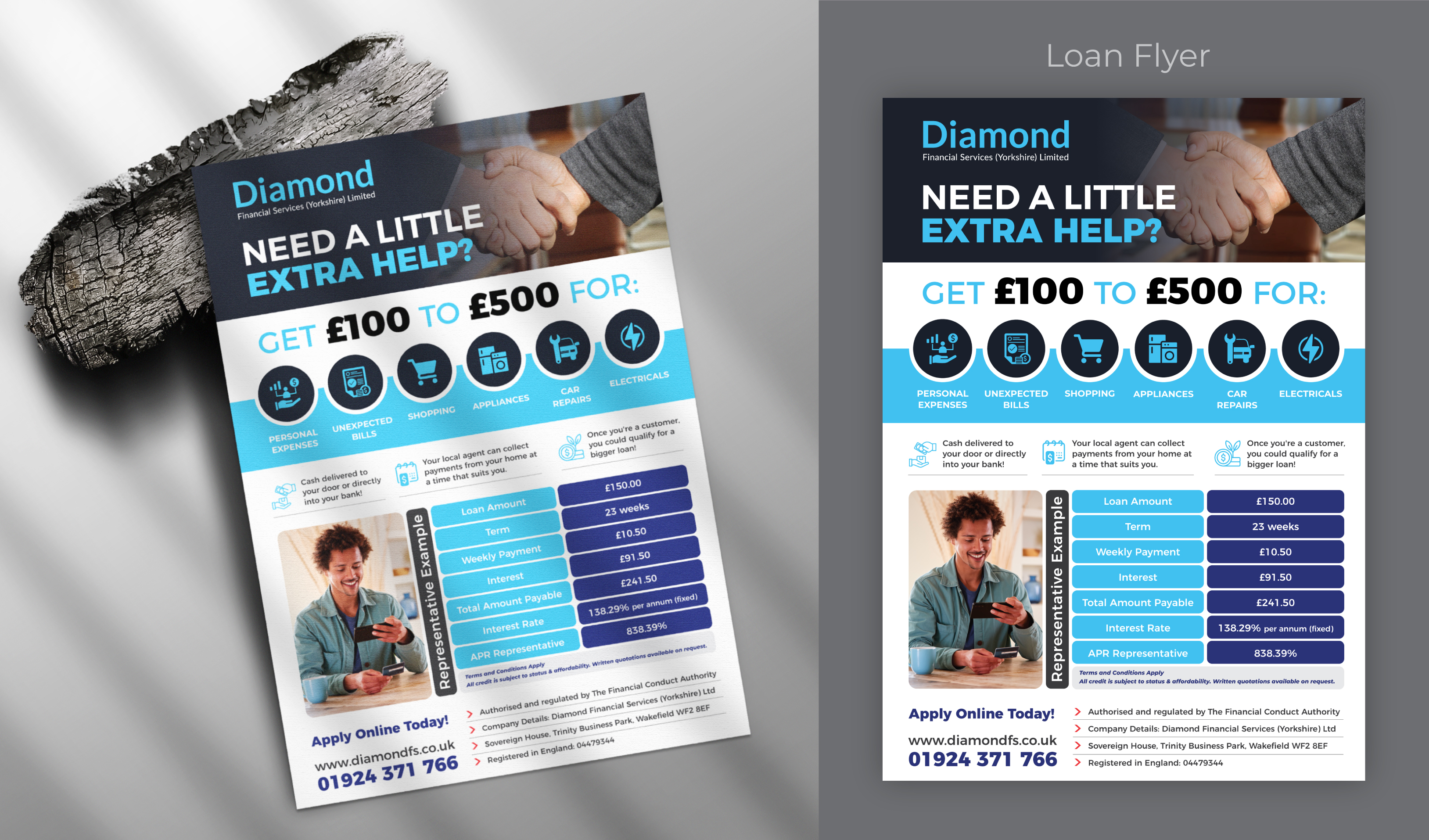 Flyer-Design von Impressive Designs für Diamond Financial Services (Yorkshire) Ltd | Design #34977996