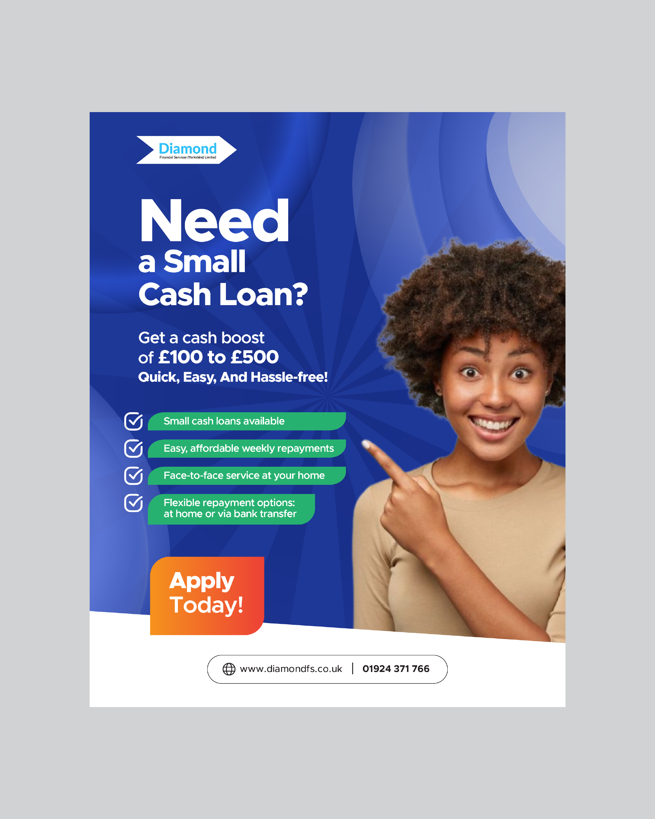 Design de Flyer par ZD STUDIO pour Diamond Financial Services (Yorkshire) Ltd | Design #34990217