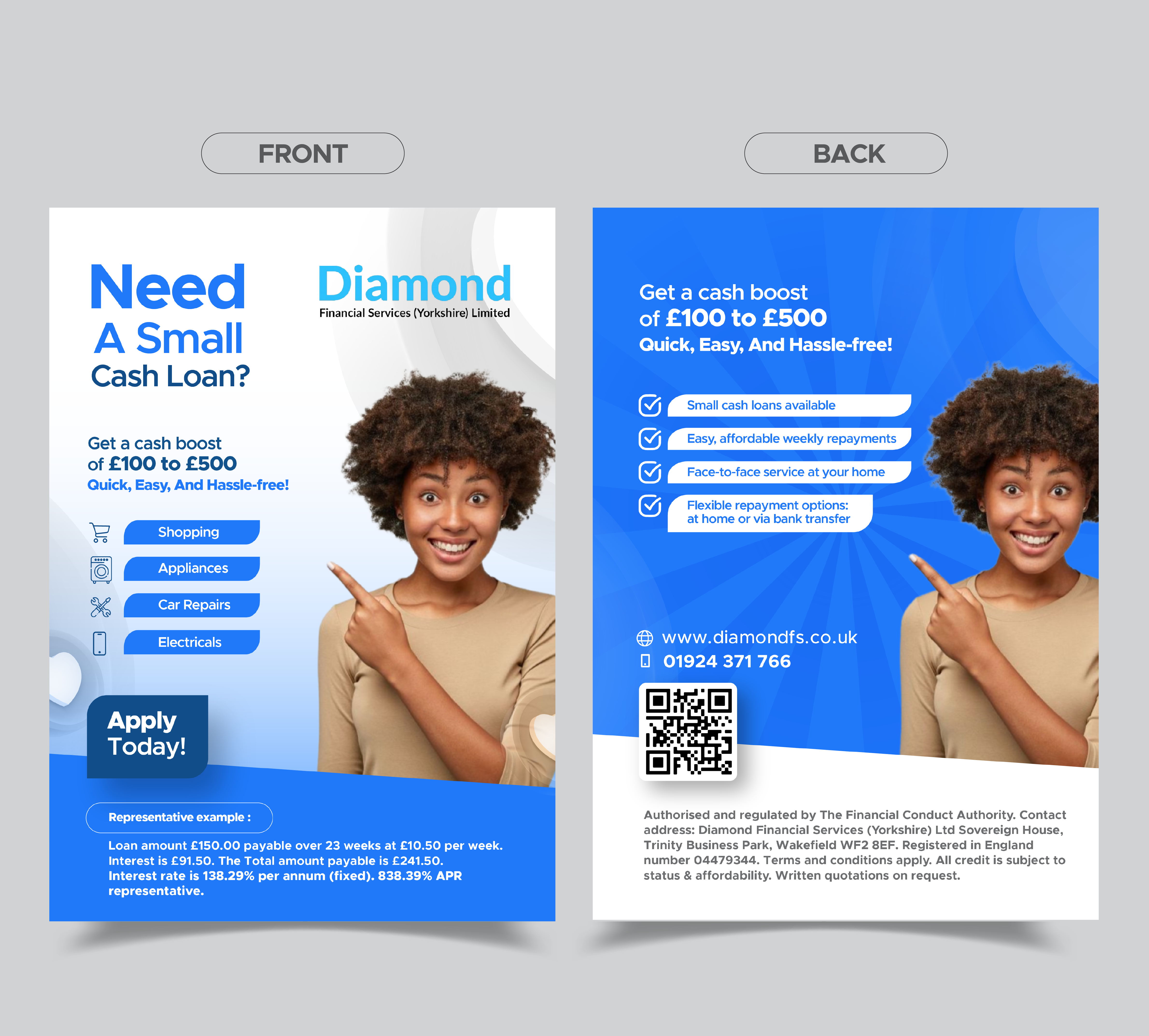 Design de Flyer par ZD STUDIO pour Diamond Financial Services (Yorkshire) Ltd | Design #35176673