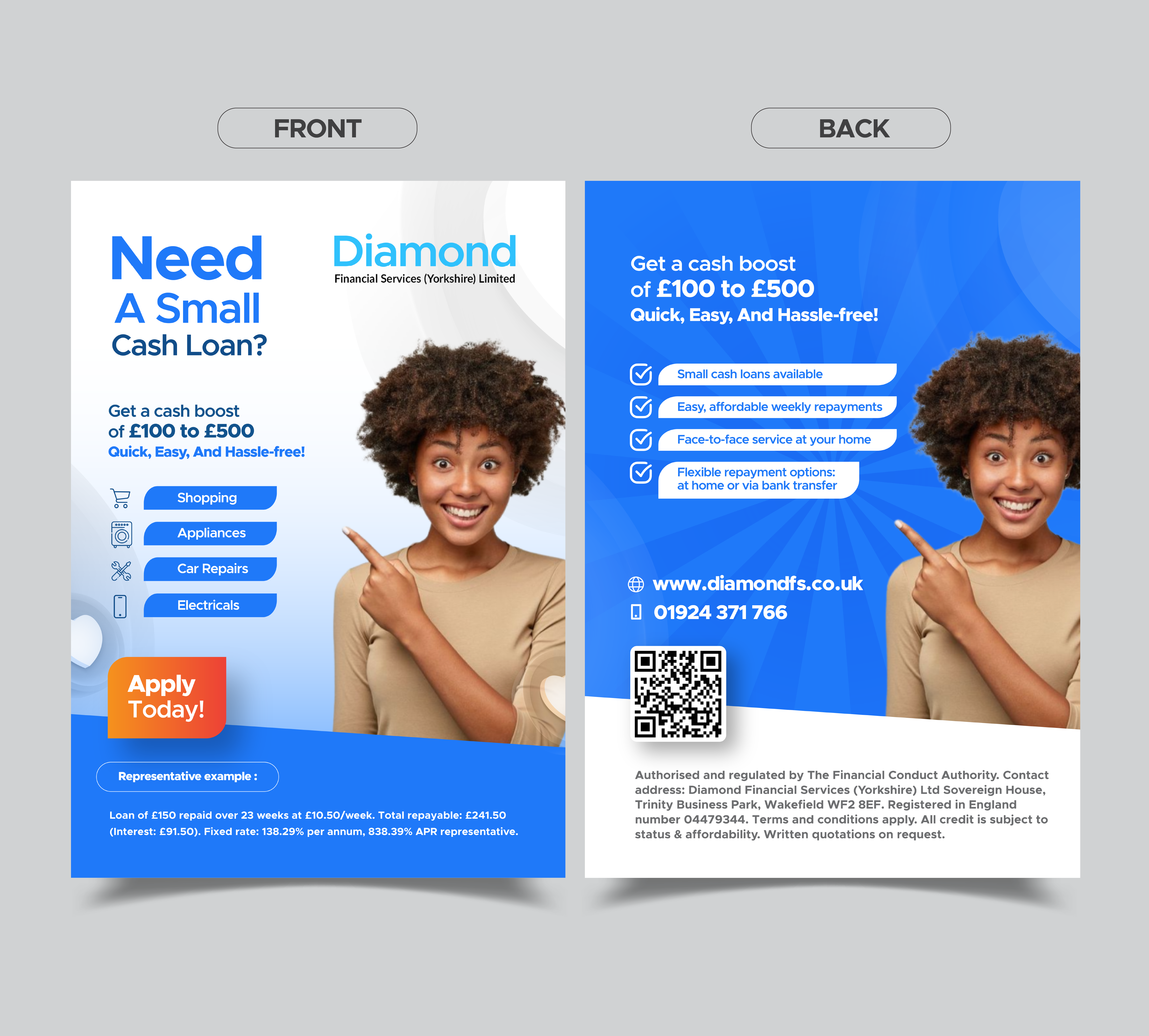 Design de Flyer par ZD STUDIO pour Diamond Financial Services (Yorkshire) Ltd | Design #35215643