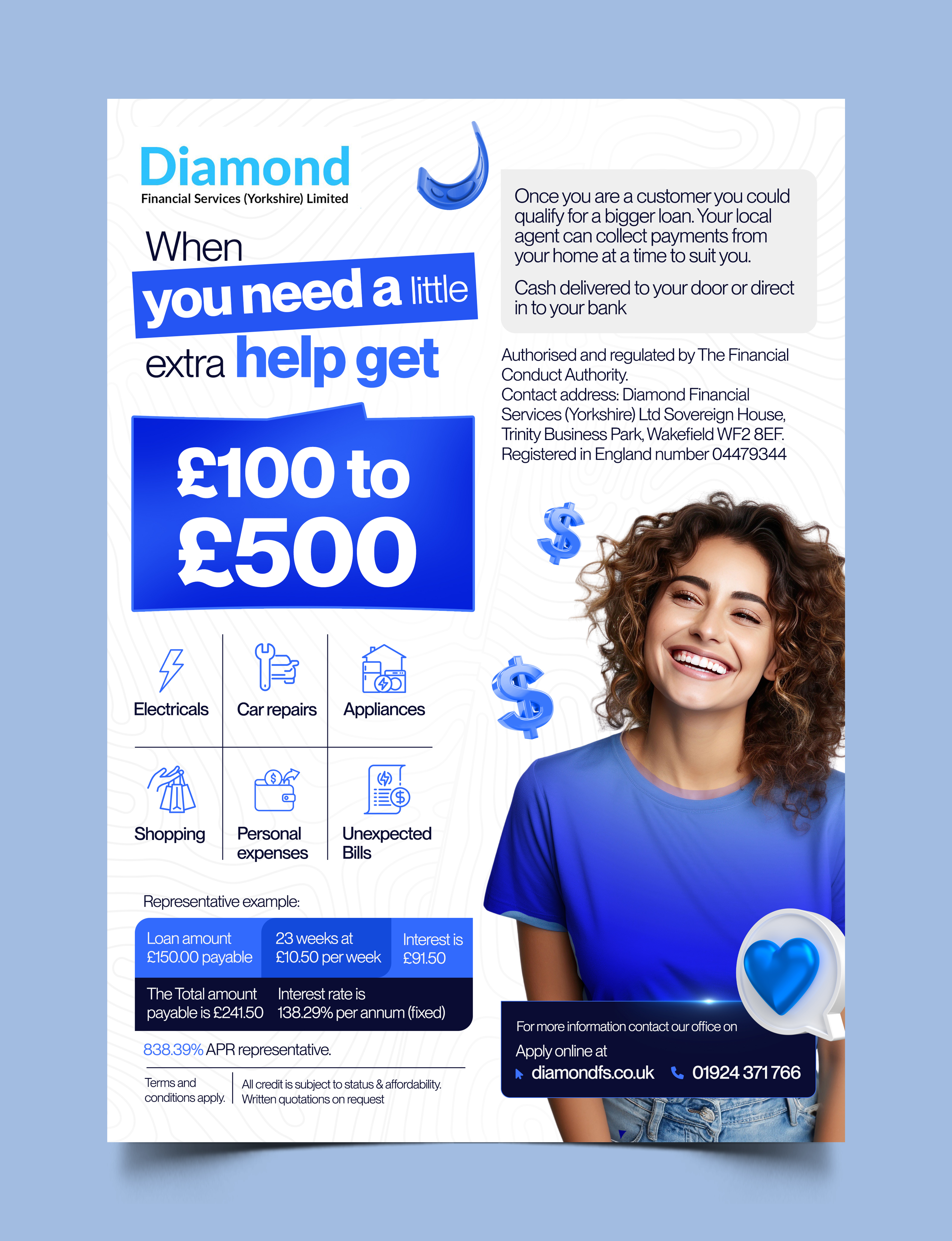 Flyer Design by Graphic Guy for Diamond Financial Services (Yorkshire) Ltd | Design #34978423