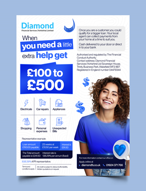 Flyer Design by Graphic Guy for Diamond Financial Services (Yorkshire) Ltd | Design #34978423