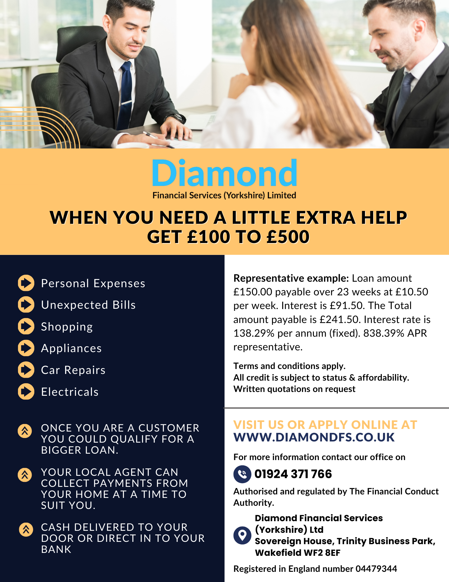 Flyer-Design von James für Diamond Financial Services (Yorkshire) Ltd | Design #34979509