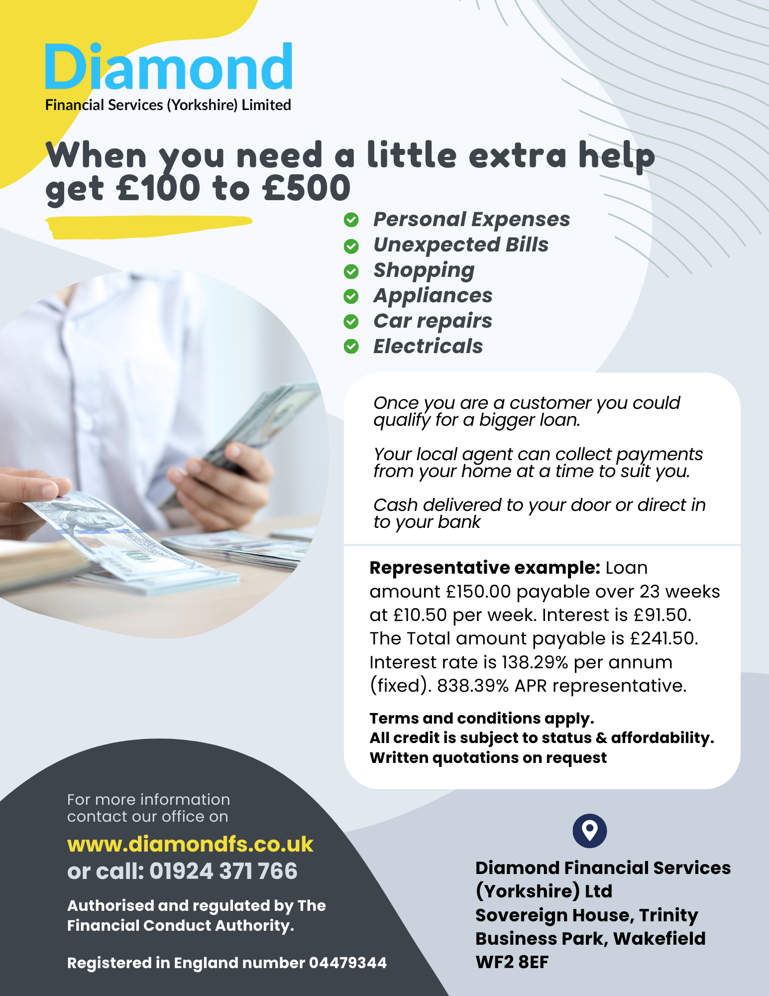 Design de Flyer par James pour Diamond Financial Services (Yorkshire) Ltd | Design #34979510