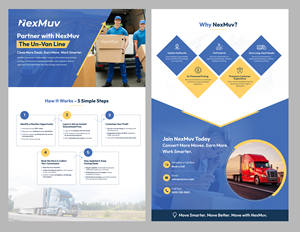Brochure Design by Blue Sparrow for NexMuv | Design: #34983826