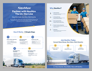 Brochure Design by Blue Sparrow for NexMuv | Design: #34992917