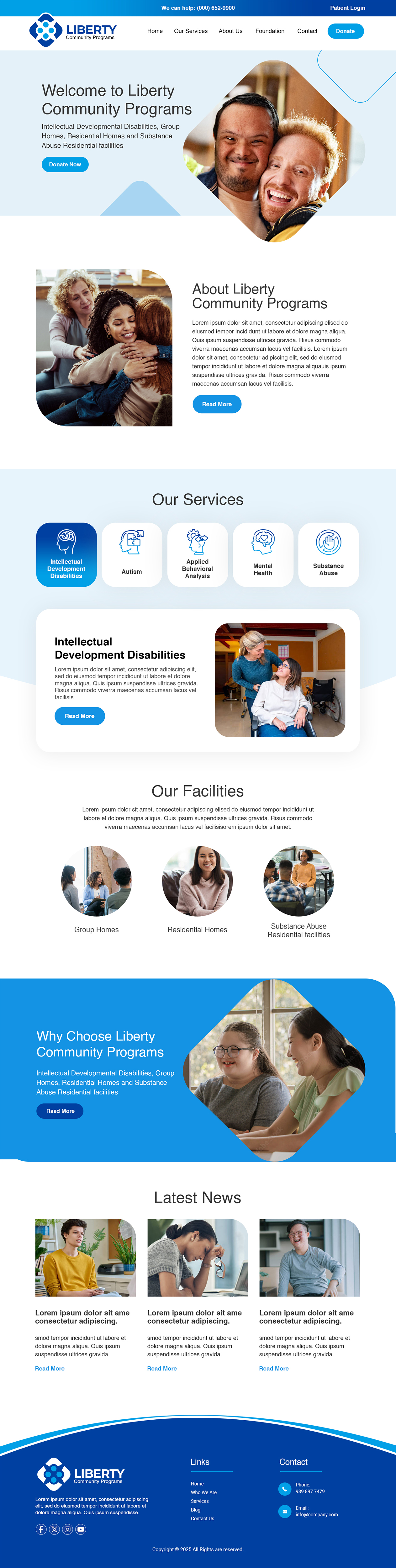 Web Design by MAHABA for Liberty Community Programs | Design #34994290