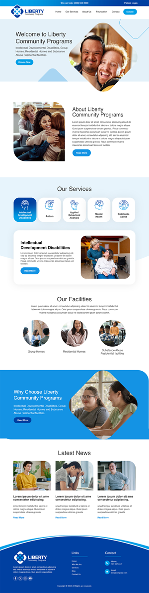 Web Design by MAHABA for Liberty Community Programs | Design: #34994290