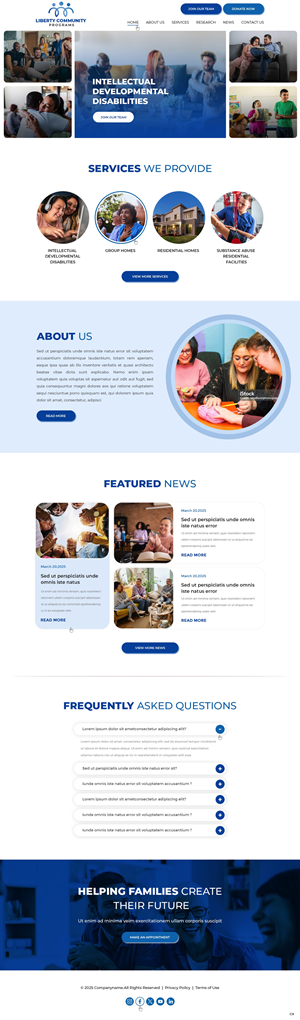 Web Design by pb for Liberty Community Programs | Design: #34996499