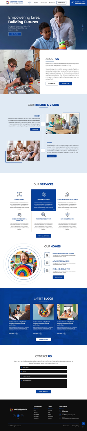Web Design by pb for Liberty Community Programs | Design: #34996500