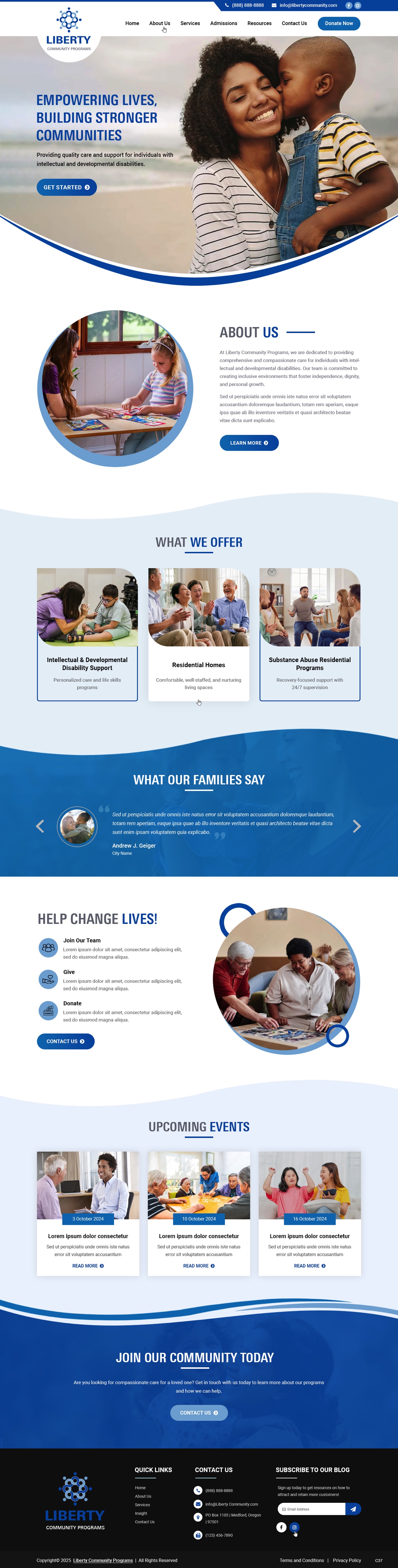 Web Design par pb pour Liberty Community Programs | Design #34996501
