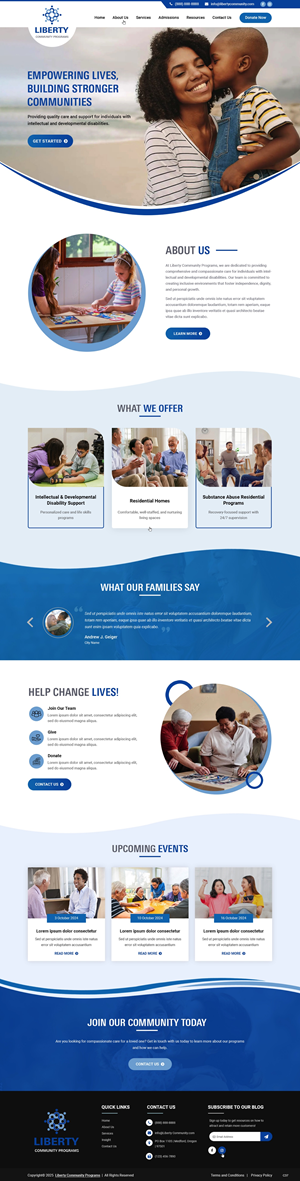 Web Design by pb for Liberty Community Programs | Design: #34996501