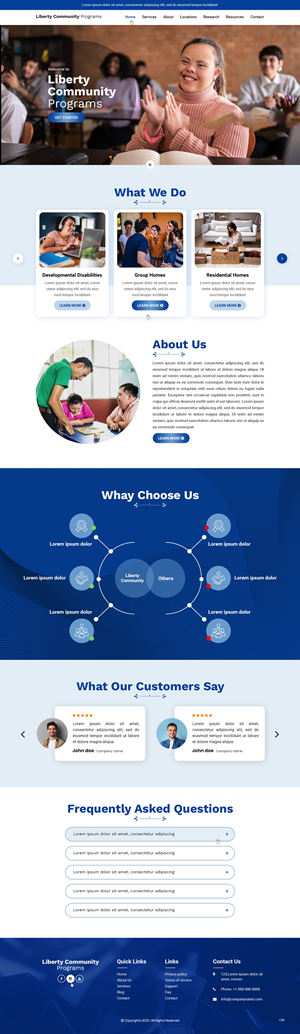 Web Design by pb for Liberty Community Programs | Design: #34996502