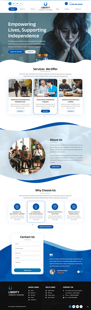 Web Design by pb for Liberty Community Programs | Design: #34996507