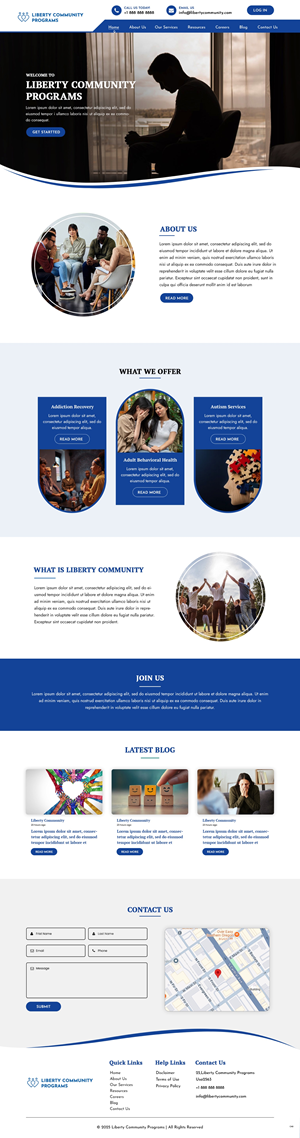 Web Design by pb for Liberty Community Programs | Design: #34996508