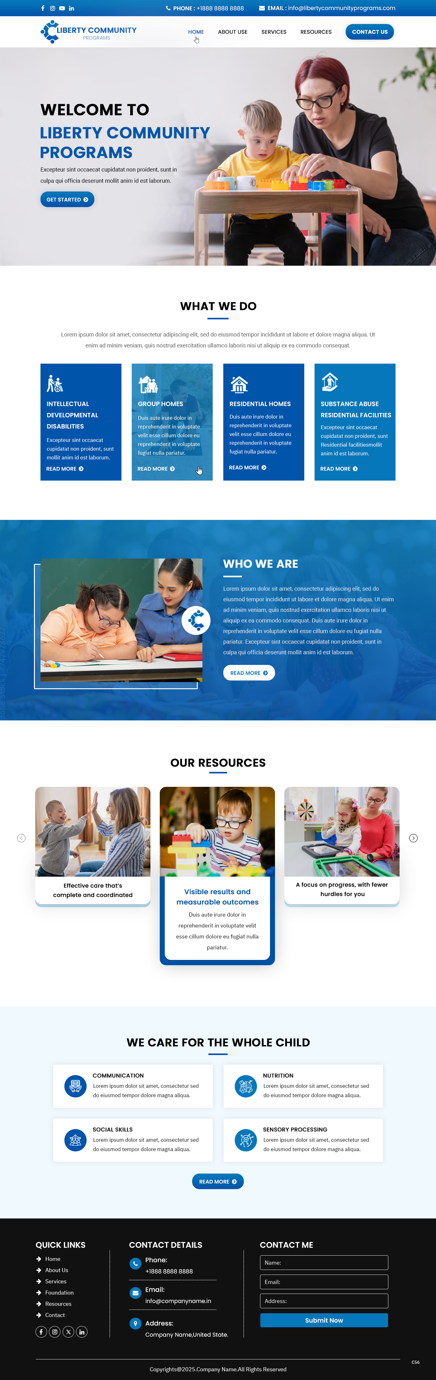 Web Design by pb for Liberty Community Programs | Design #34996509