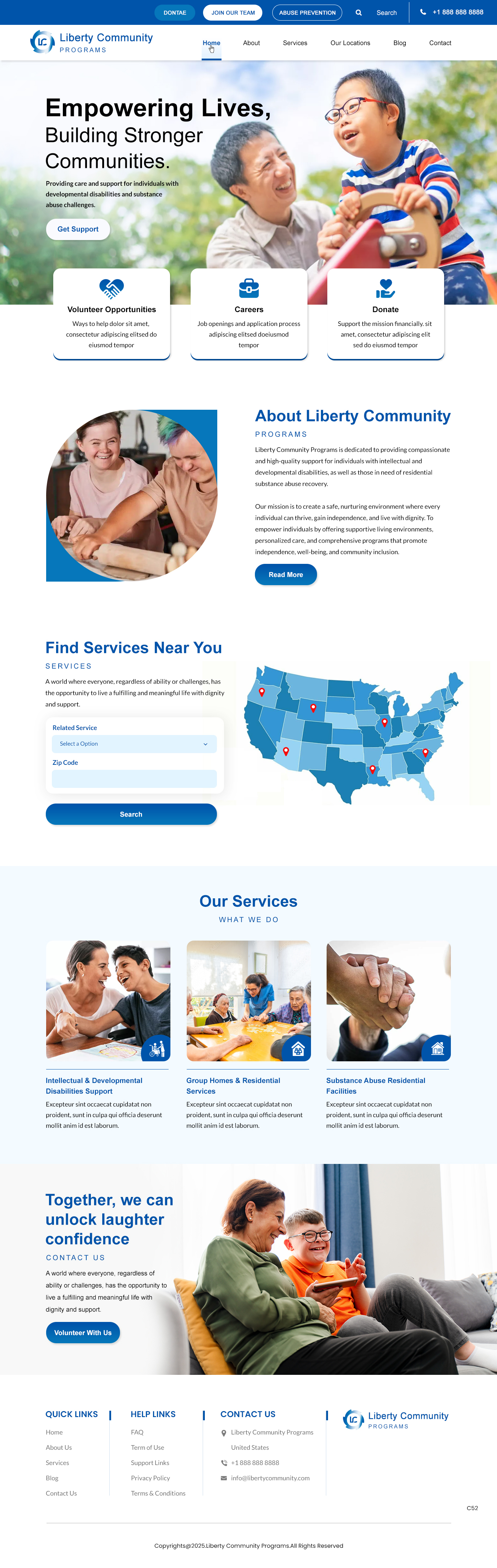 Web Design by pb for Liberty Community Programs | Design #34996510