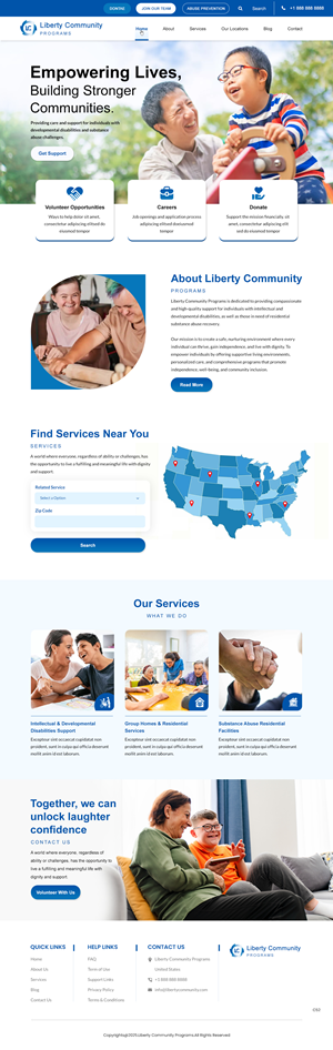 Web Design by pb for Liberty Community Programs | Design: #34996510