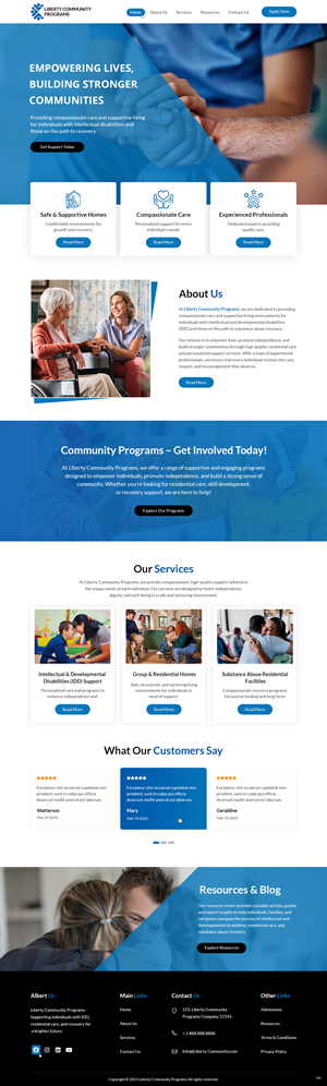 Web Design by pb for Liberty Community Programs | Design: #34996514
