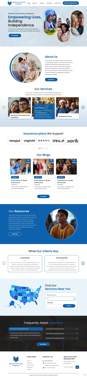 Web Design by pb for Liberty Community Programs | Design: #34996515