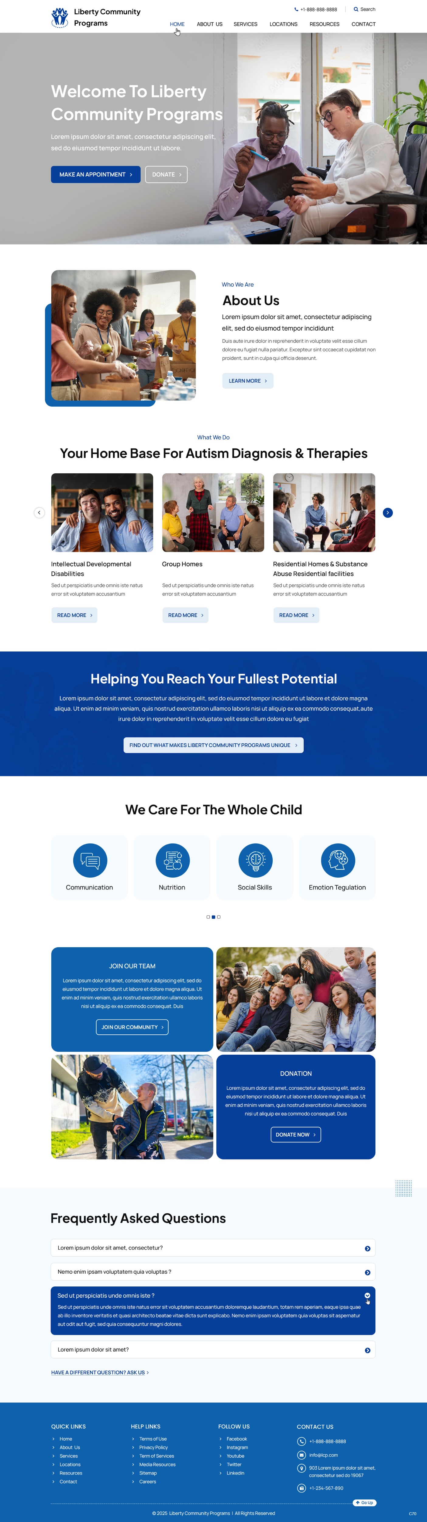 Web Design by pb for Liberty Community Programs | Design #34996516