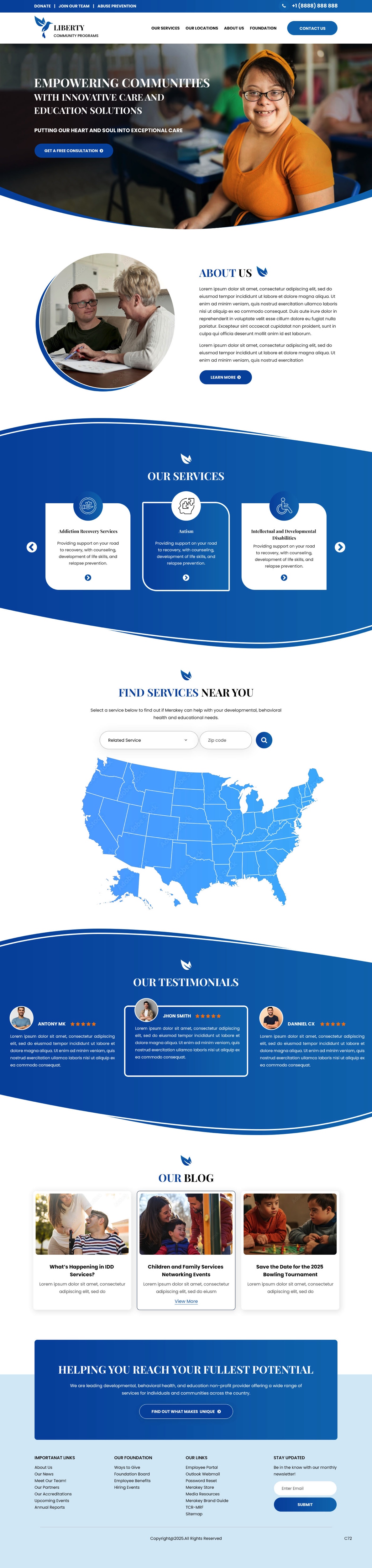 Web Design by pb for Liberty Community Programs | Design #34996520