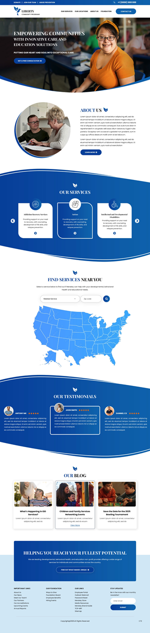 Web Design by pb for Liberty Community Programs | Design: #34996520