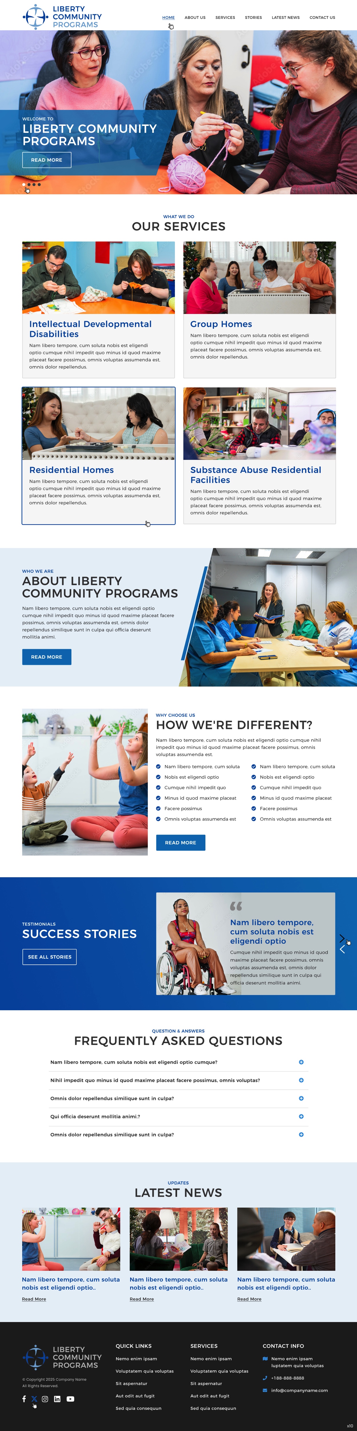Web Design par pb pour Liberty Community Programs | Design #34996524