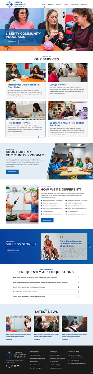 Web Design by pb for Liberty Community Programs | Design: #34996524