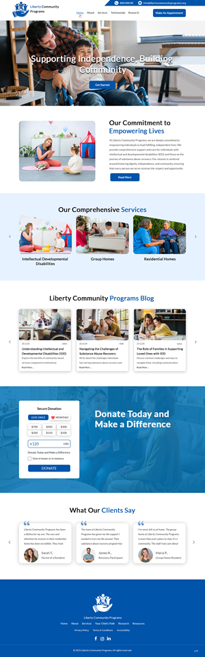 Web Design by pb for Liberty Community Programs | Design: #34996526