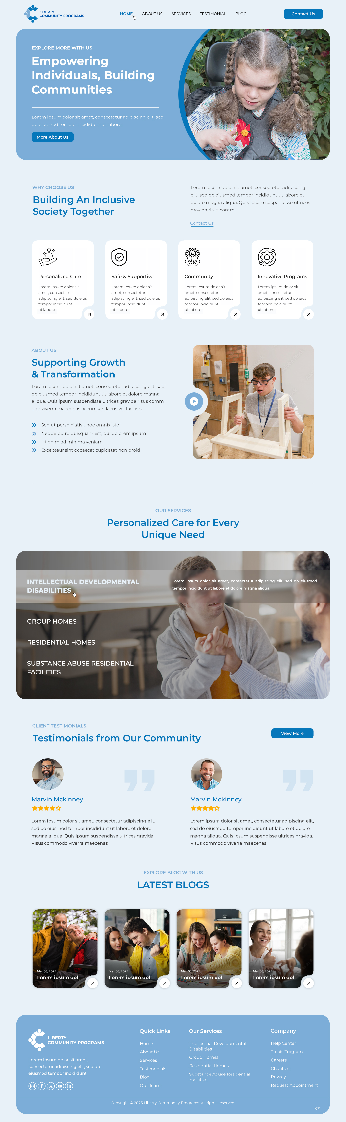 Web Design by pb for Liberty Community Programs | Design #34996528