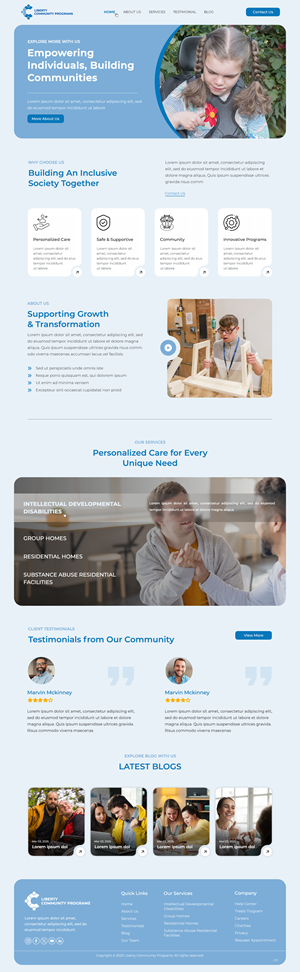 Web Design by pb for Liberty Community Programs | Design: #34996528