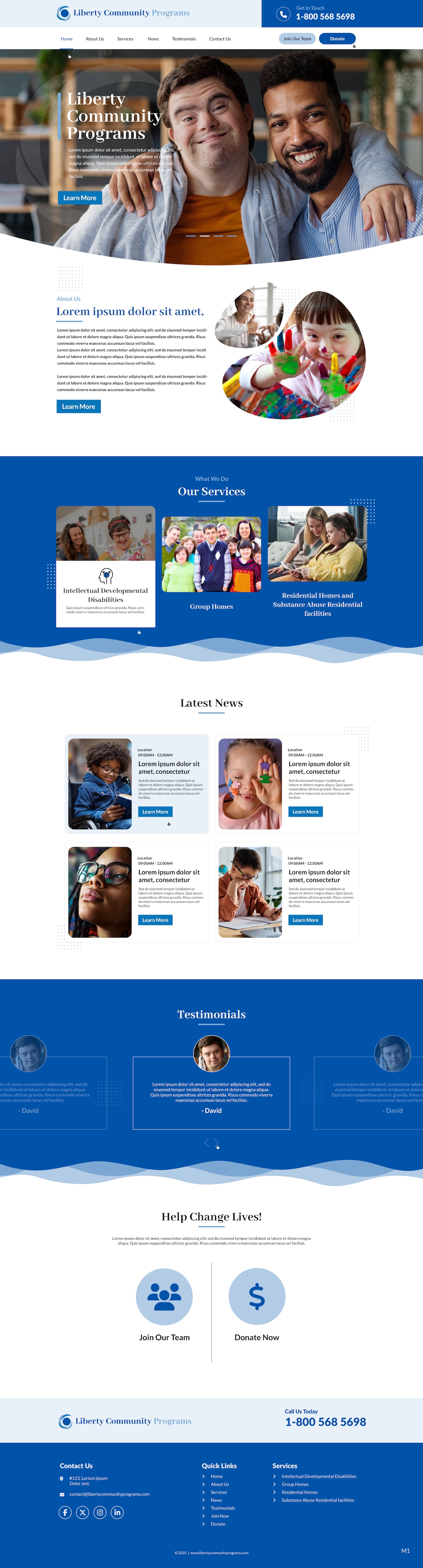 Web Design by pb for Liberty Community Programs | Design #35002774