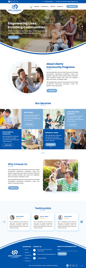 Web Design by pb for Liberty Community Programs | Design: #35002775