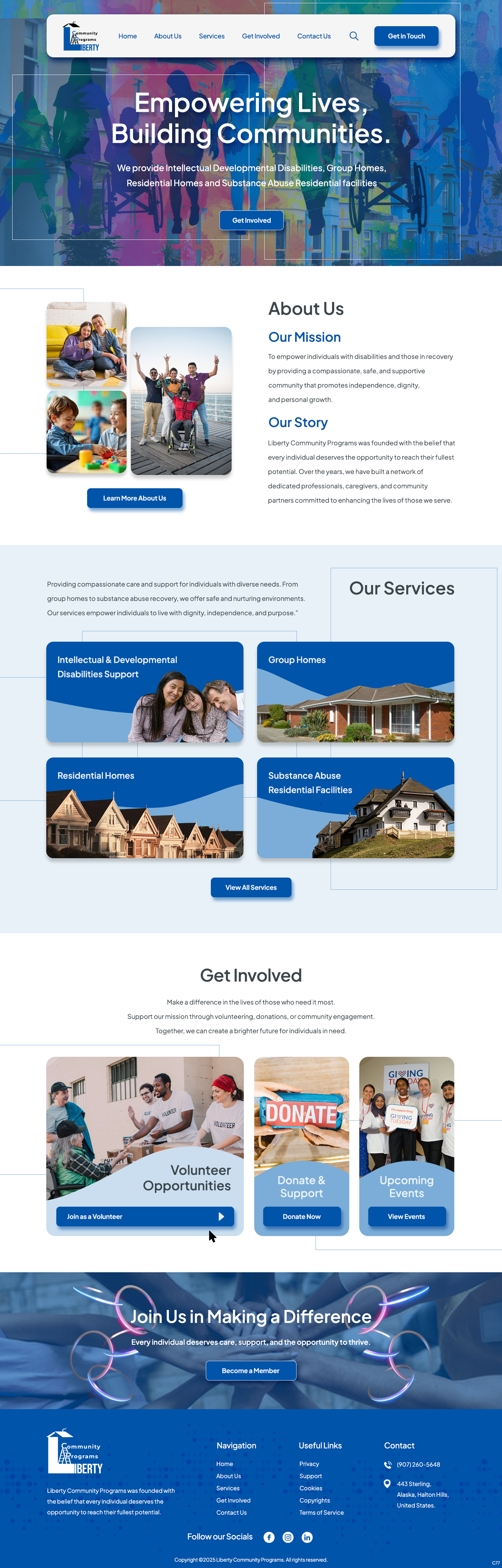 Web Design par pb pour Liberty Community Programs | Design #35002776