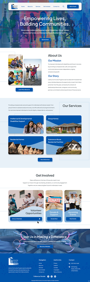 Web Design by pb for Liberty Community Programs | Design: #35002776