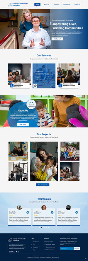 Web Design by pb for Liberty Community Programs | Design: #35002777