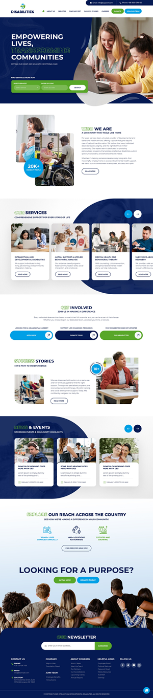 Web Design by nzdesigners for Liberty Community Programs | Design: #35004497