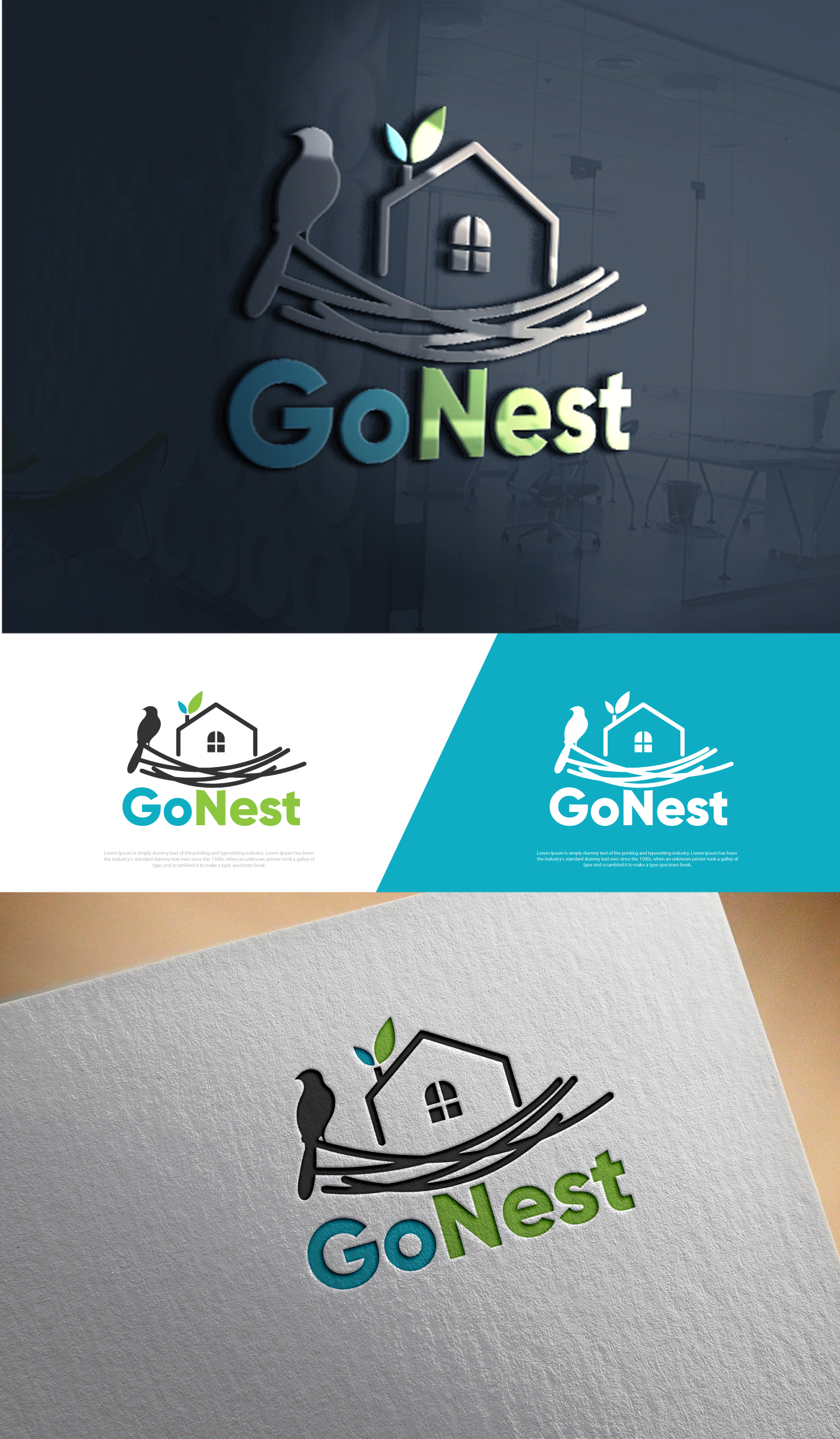 Logo Design by Cool-Designer for GoNest LLC | Design #34983428
