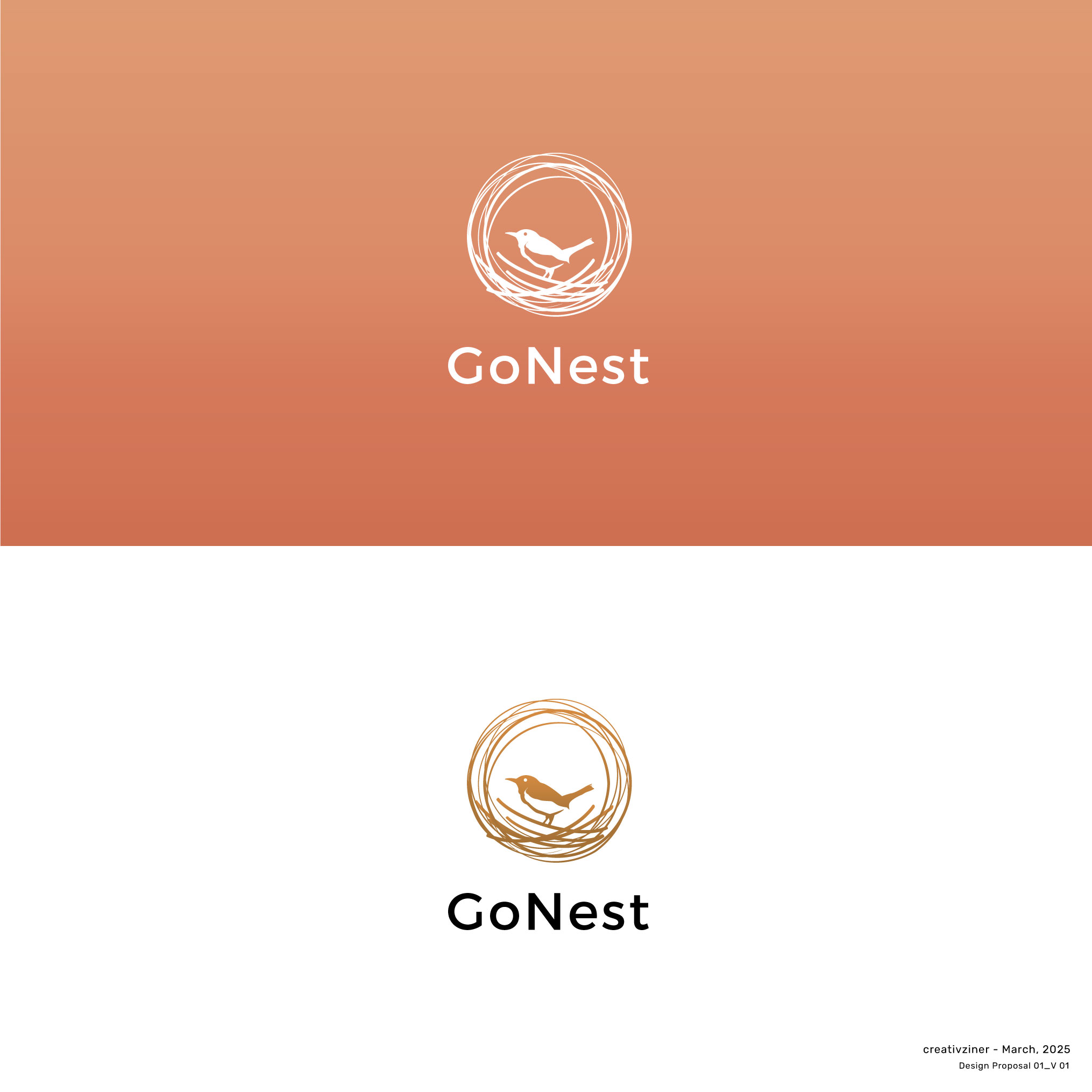 Logo Design by creativziner for GoNest LLC | Design #35022452