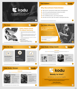 PowerPoint Design by pb for Kodu Recruitment Ltd | Design: #35044503