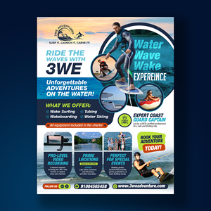 Flyer Design by debdesign for 3WE AdVentures, LLC | Design: #35007055