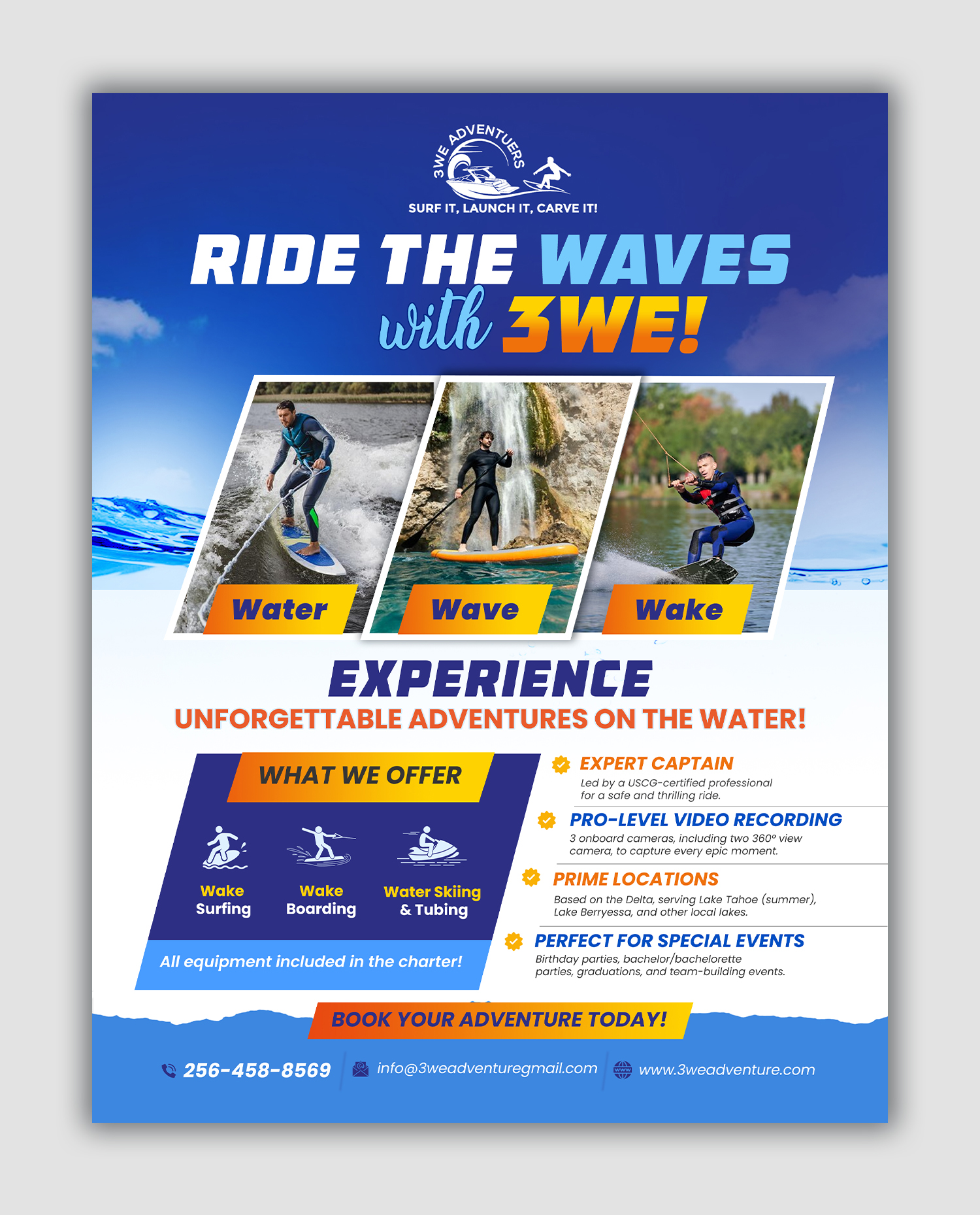 Flyer Design by debdesign for 3WE AdVentures, LLC | Design #35007914