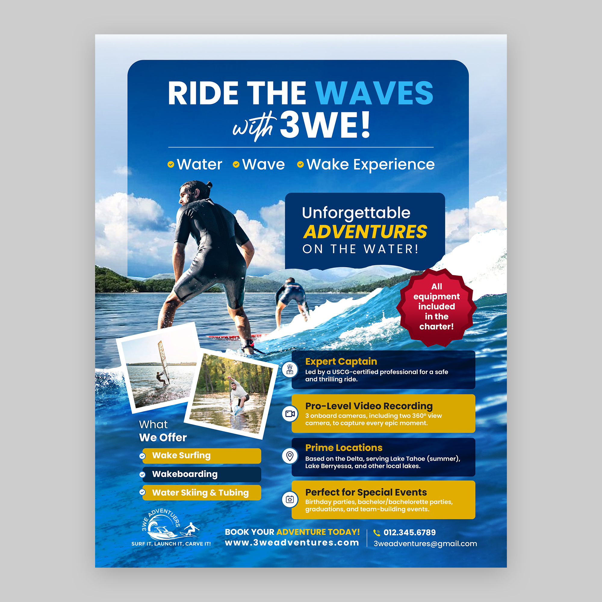 Flyer Design by debdesign for 3WE AdVentures, LLC | Design #35008264