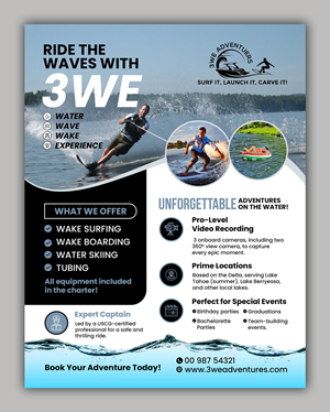 Flyer Design by debdesign for 3WE AdVentures, LLC | Design: #35009181