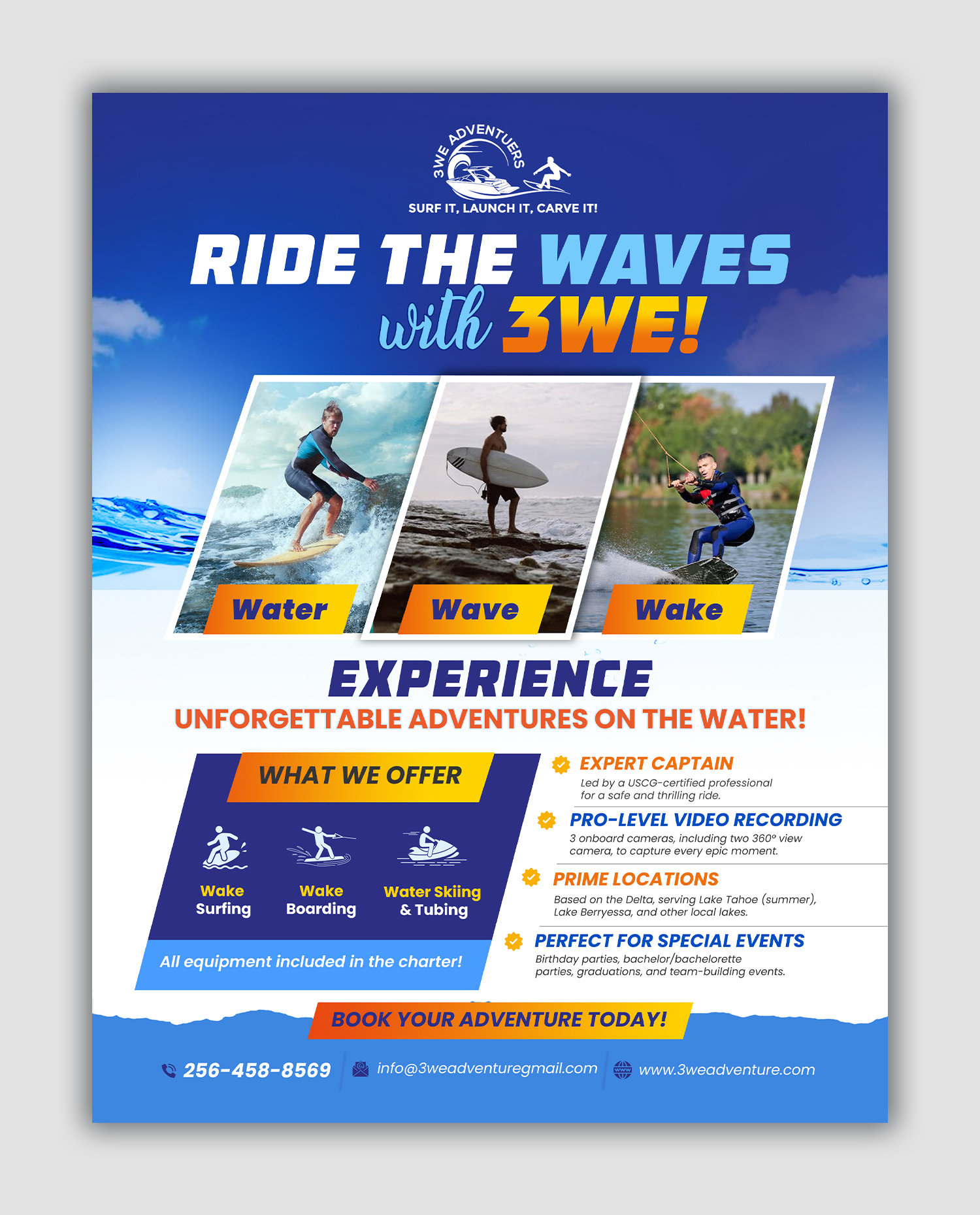 Flyer Design by debdesign for 3WE AdVentures, LLC | Design #35009217
